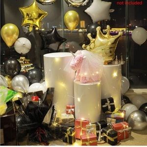 Round Cylinder Pedestal Display